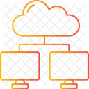 Cloud Hosting Cloud Netzwerk Cloud Computing Symbol