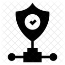 Verifizierte Sichere Verbindung Verifiziertes Sicheres Netzwerk Geschutztes Netzwerk Symbol
