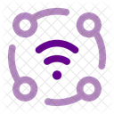 Gemeinsames WLAN Gemeinsam Genutzt Drahtlose Verbindung Symbol