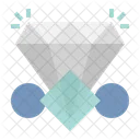 Gemology Diamond Symmetry Icône
