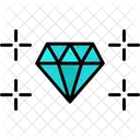Gemstone Diamond Jewelry Icon