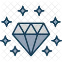 Gemstone Diamond Jewelry Icon