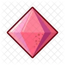 Gem Blue Diamond Red Game Icon