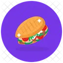 Gemuseburger Burger Junkfood Symbol