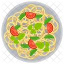 Gemusenudeln Gemusenudeln Spaghetti Symbol