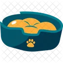 Haustier Katze Bett Symbol