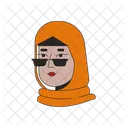 Gen z hijab woman young adult  Icon