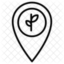 Punkt Pflanze Standort Symbol