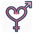 Gender Sign Heart Icon