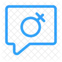 Gender Bubble Chat  Icon