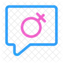 Gender Bubble Chat  Icon