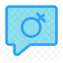 Gender Bubble Chat  Icon