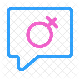 Gender Bubble Chat  Icon