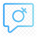 Gender Bubble Chat  Icon