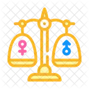 Gender Equality Color Icon