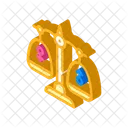 Gender Equality Isometric Icon