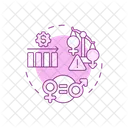 Pink Tax Gender Equality Pricing Icon