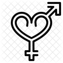Gender Sign Heart Icon