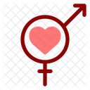 Flat Love Valentine Icon