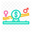 Gender Wage Gap Icon