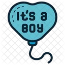 Gender Reveal Party Gender Balloon Icon