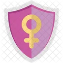 Gender Shield Female Feminism Icône