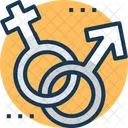 Male Female Genders Icon
