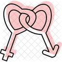 Genders Heart Love Icon