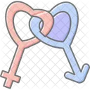 Genders Heart Love Icon