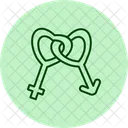 Genders Heart Love Icon