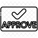 Genehmigen  Symbol