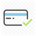 Genehmigen Kreditkarte Debit Symbol