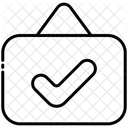 Genehmigen Schild  Symbol