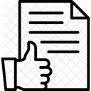 Genehmigt Geschaftsbericht Dokument Symbol