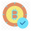 Genehmigter Bitcoin  Symbol