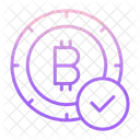 Genehmigter Bitcoin  Symbol