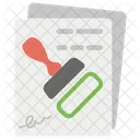 Genehmigt Gestempelt Uberpruft Symbol