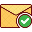 Genehmigte Post E Mail Prufen Brief Symbol