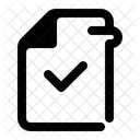 Genehmigte Datei Genehmigt Datei Symbol