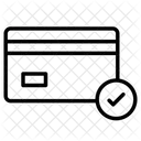 Genehmigte Kreditkarte Verifizierte Kreditkarte Kreditkarte Symbol