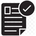 Verifiziertes Dokument Genehmigtes Dokument Gepruftes Dokument Symbol