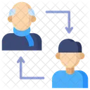 Generacion Descendiente Padre Icono