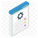 Generador De Paginas Web Interfaz De Pagina Mantenimiento De Sitios Web Icono