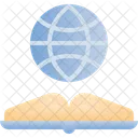 General Knowledge Book Globe Icon