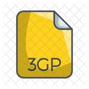 Gp Video Fichier Icône