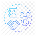 リード、マーケティング、戦略 アイコン