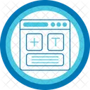 Constructeur De Sites Web Conception De Sites Web Creation De Sites Web Outil De Developpement Web Construire Un Logiciel De Conception Constructeur De Plate Forme Cms Icône