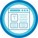 Constructeur De Sites Web Conception De Sites Web Creation De Sites Web Outil De Developpement Web Construire Un Logiciel De Conception Constructeur De Plate Forme Cms Icône