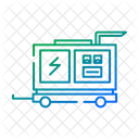 Industry Icon Dashed Line In Gradient Color Icon