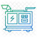 Industry Icon Dashed Line In Gradient Color Icon